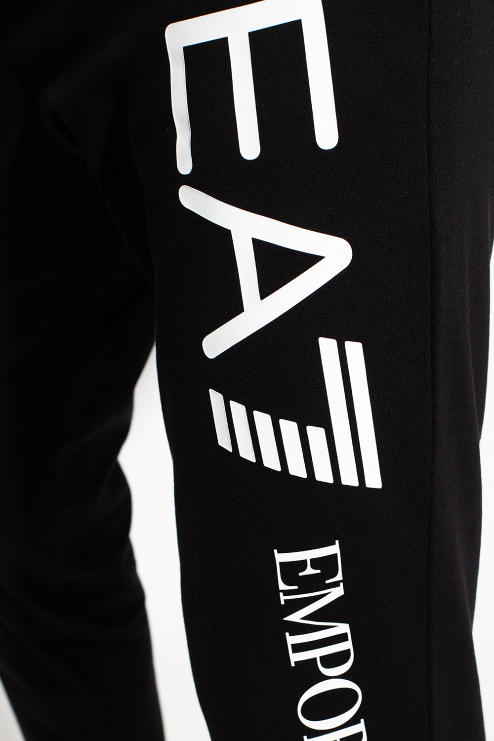 Black Sweatpants with logo EA7 Emporio armani White